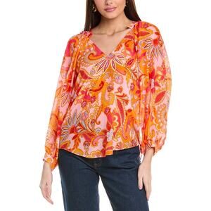 Hale Bob Josie‎ Silk Top Women's Small